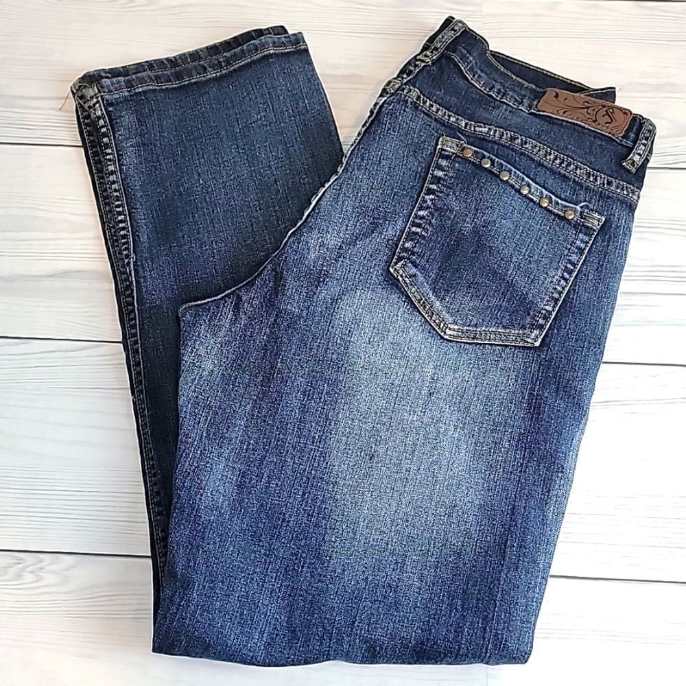 Firefly blue denim skinny jeans Size 16